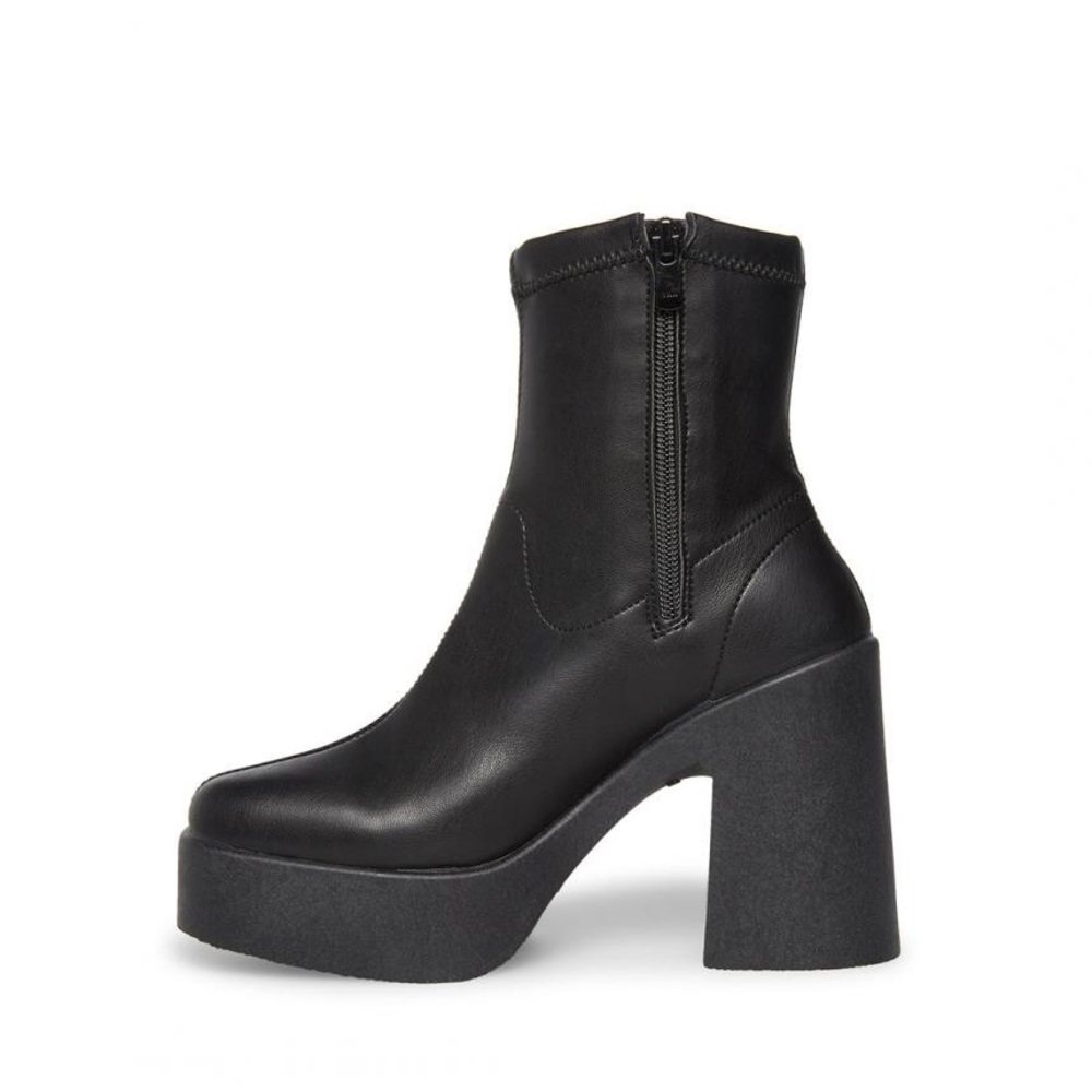 Steve Madden Vegan Leather Square Toe Booties